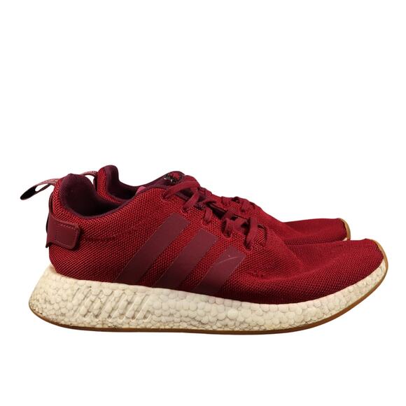 Adidas Shoes Mens 10.5 Athletic Trainers NMD R2 Collegiate Burgundy Casual Run main image 4